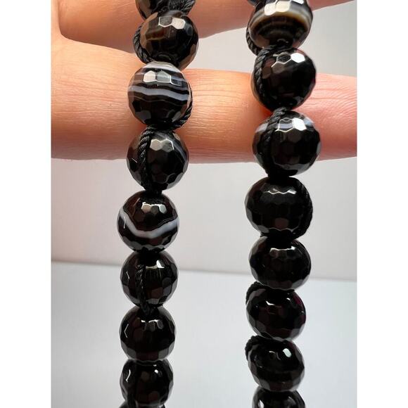 NEW Botswana agate necklace with sterling silver clasp - Picture 7 of 16